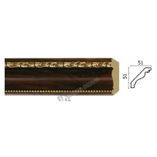 Карниз малый Decor Dizayn 155-1084 Полистирол 2400*51*51 мм