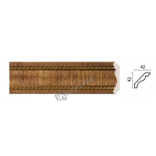 Карниз малый Decor Dizayn 174-3 Полистирол 2400*42*42 мм