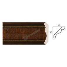 Карниз широкий Decor Dizayn 172-2 Полистирол 2400*71*71 мм
