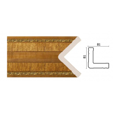 Уголок Decor Dizayn 140-4 Полистирол 2400*81*81 мм