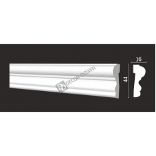 Молдинг Decor Dizayn DD400 Полистирол 2000*44*16 мм
