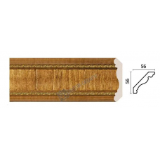 Карниз средний Decor Dizayn 173-4 Полистирол 2400*63*63 мм